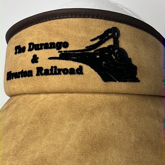 The‎ Durango & Silverton Railroad Adjustable Visor Velvet Logo Adult Size NWOT - Picture 6 of 7